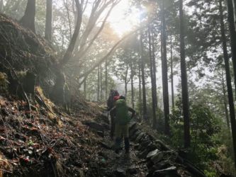 朝陽を浴びて歩いて行こう